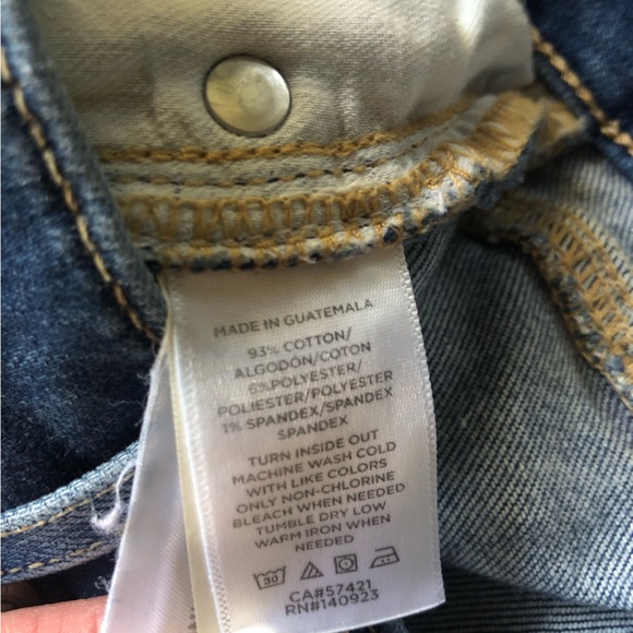 LOFT Kick Crop Jeans Women’s Size 14 32 W High Rise Medium Wash Stretch Denim - Picture 9 of 9